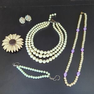 Vintage Pearl-like Jewelry